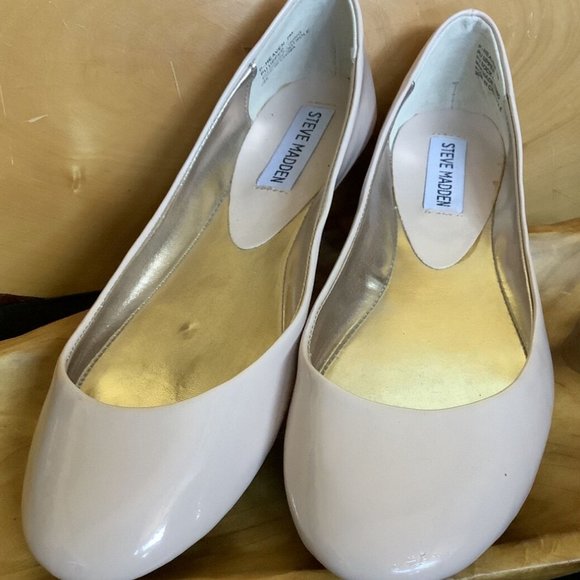 Steve Madden P-Heaven Size 7M Taupe Beige Cream Ballet Flats - Picture 5 of 5